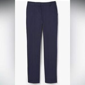 French Toast Boys' Relaxed Fit Navy Blue Twill Pant w/Adjustable Waist 10 Slim